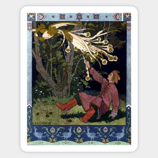 The Tale of Prince Ivan, The Firebird and the Grey Wolf - Ivan Bilibin 1899 Sticker